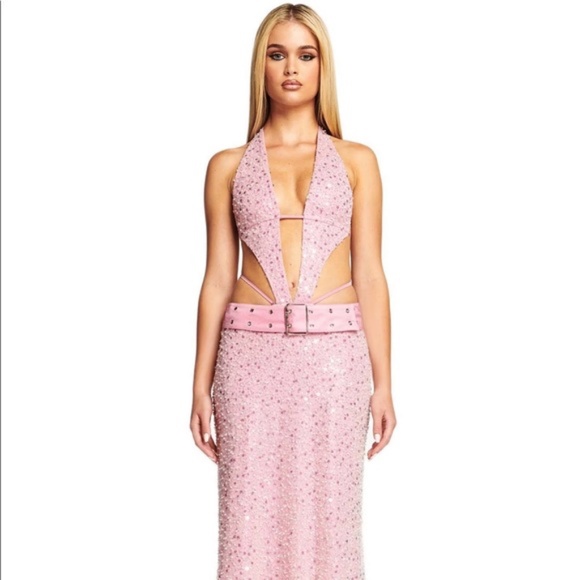 open lace back dress VESPERA BANDAGE MINI DRESS main image 0